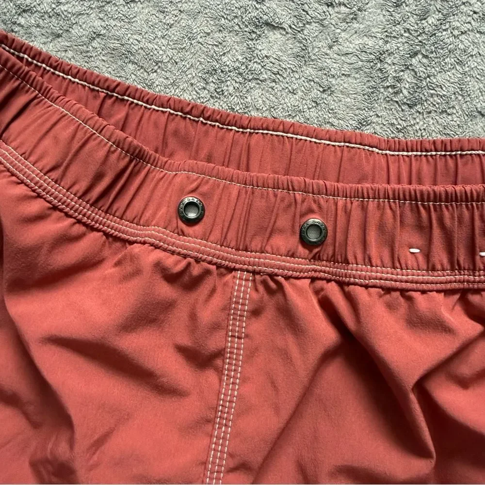 Men’s Small SAXX Oh Buoy 2N1 Volley 7” Desert Red‎ Swim Shorts